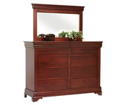 Millcraft Louis Phillipe High Dresser - Amish Handcrafted Solid Wood
