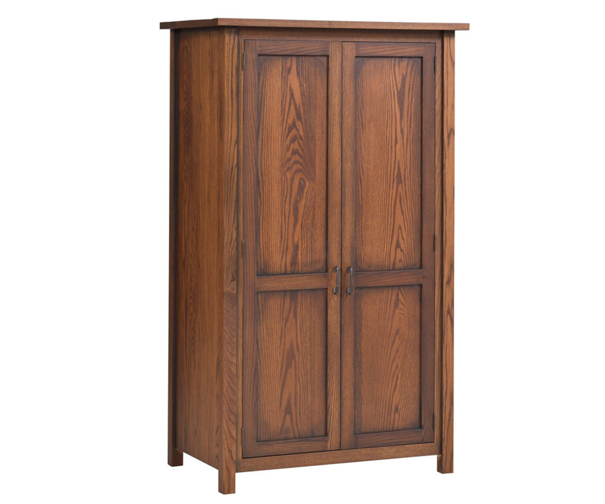 Millcraft Mountain Lodge Wardrobe - Amish Handcrafted Solid Wood