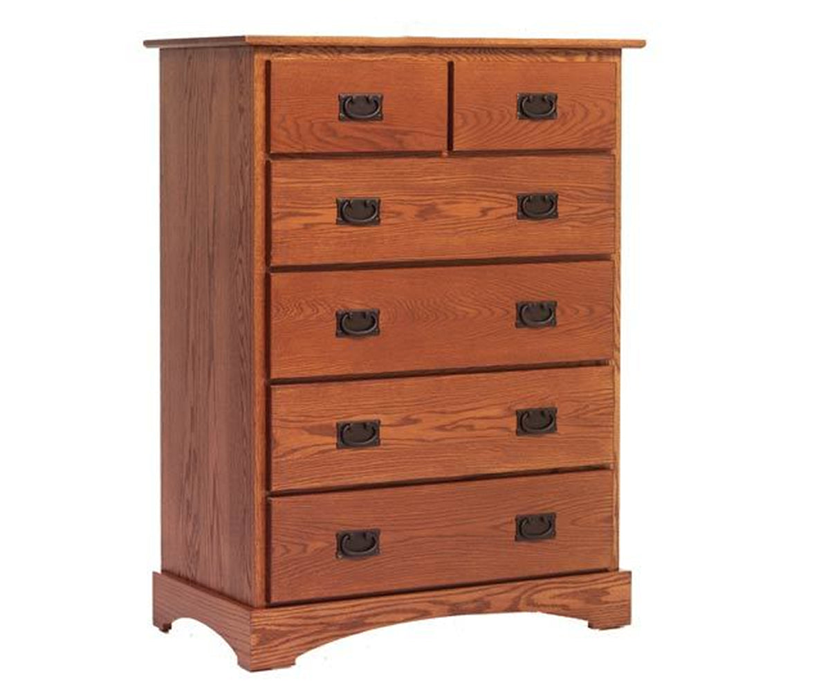 Millcraft Old English Mission Chest of Drawers - Amish Handcrafted Solid Wood