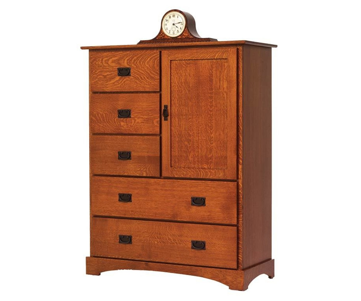 Millcraft Old English Mission Chest w/ Door - Amish Handcrafted Solid Wood