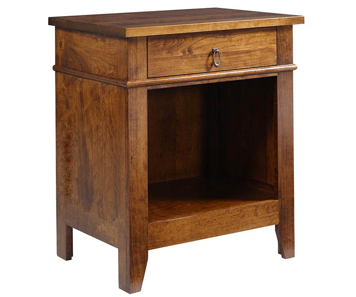Millcraft Tucson 1 Drw Nightstand - Amish Handcrafted Solid Wood
