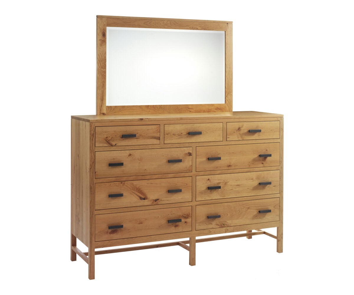 Millcraft Lynnwood High Dresser - Amish Handcrafted Solid Wood