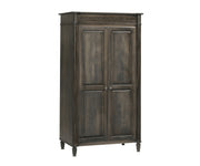 Millcraft Eminence Wardrobe With Rod &amp; Shoe Shelf - Amish Handcrafted Solid Wood