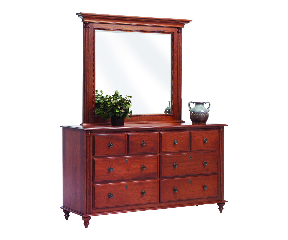 Millcraft Fur Elise Low Dresser - Amish Handcrafted Solid Wood
