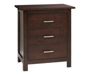 Millcraft Ashton 3 Drawer Nightstand - Amish Handcrafted Solid Wood