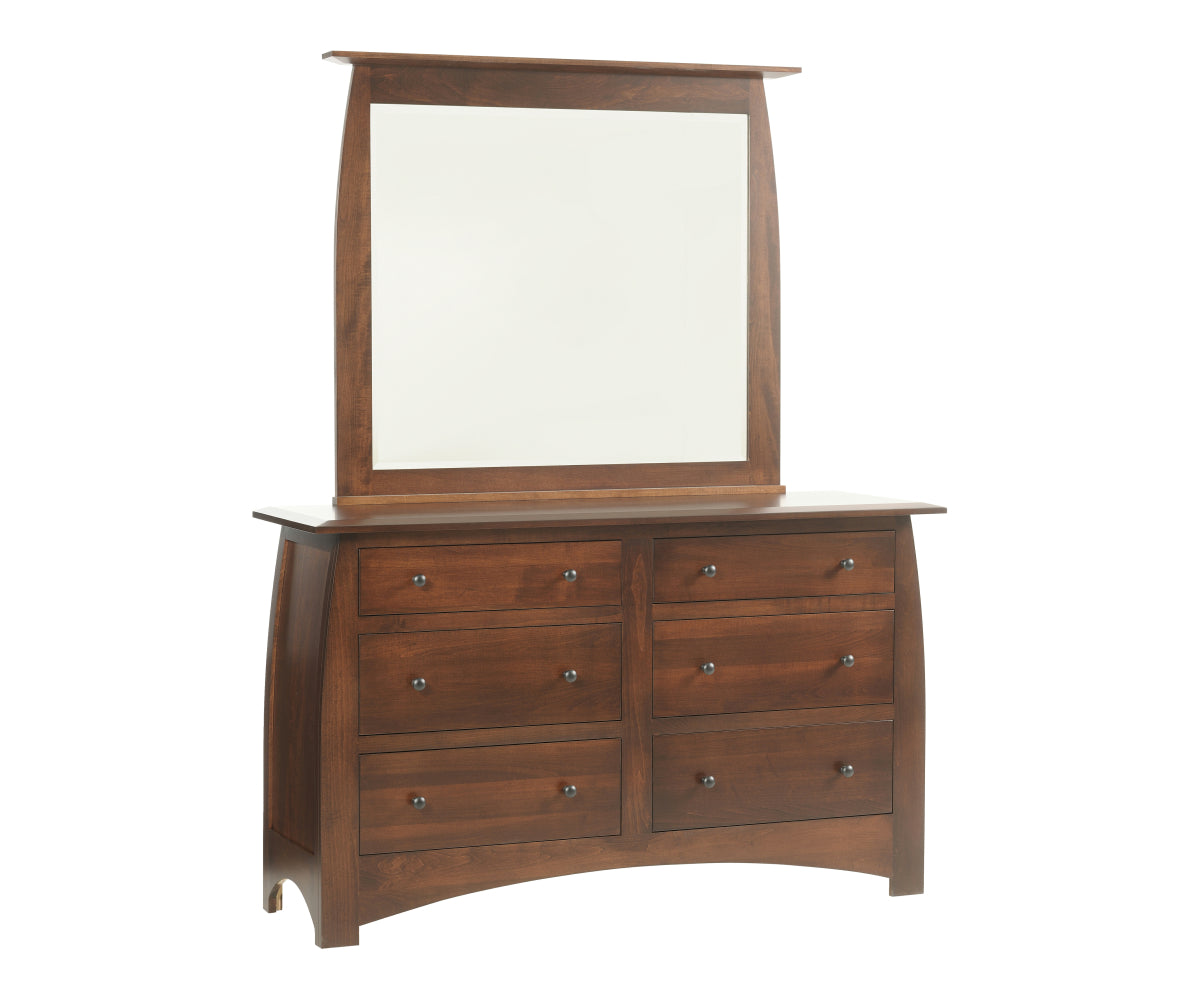 Millcraft Bordeaux Low Dresser - Amish Handcrafted Solid Wood