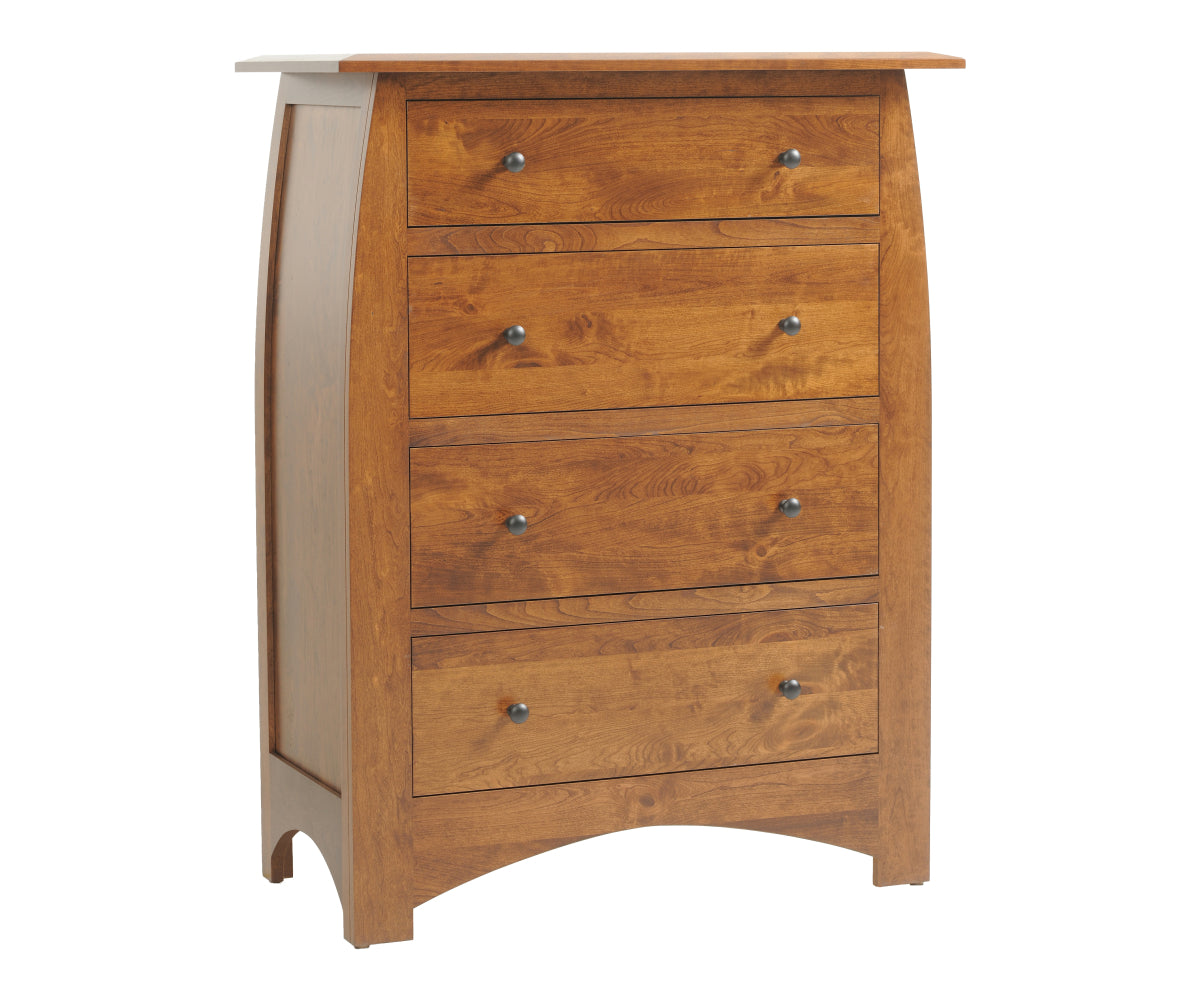 Millcraft Bordeaux Chest Of Drawers - Amish Handcrafted Solid Wood
