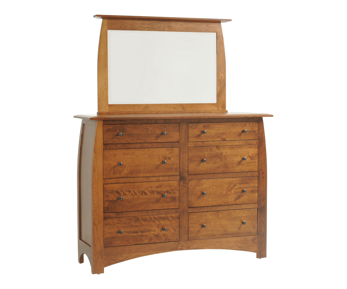Millcraft Bordeaux High Dresser - Amish Handcrafted Solid Wood
