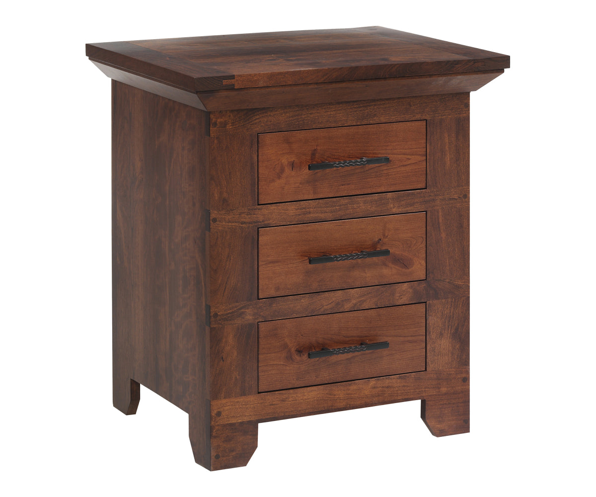 Millcraft Redmond Wellington 24'' Nightstand - Amish Handcrafted Solid Wood