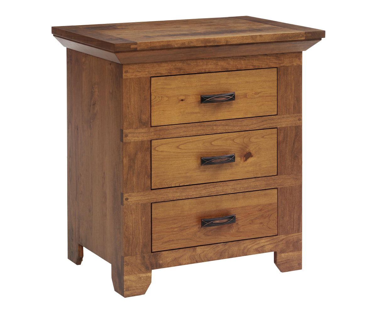 Millcraft Redmond Wellington 28'' Nightstand - Amish Handcrafted Solid Wood