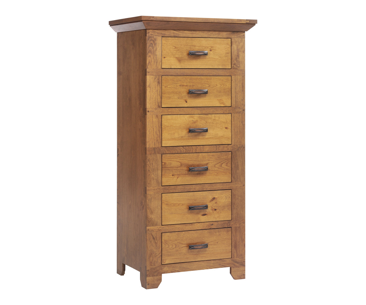 Millcraft Redmond Wellington Lingerie Chest - Amish Handcrafted Solid Wood