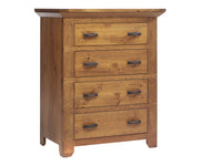 Millcraft Redmond Wellington 4 Drw Chest - Amish Handcrafted Solid Wood