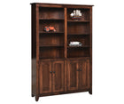 Modern Mission Bookcase with Doors