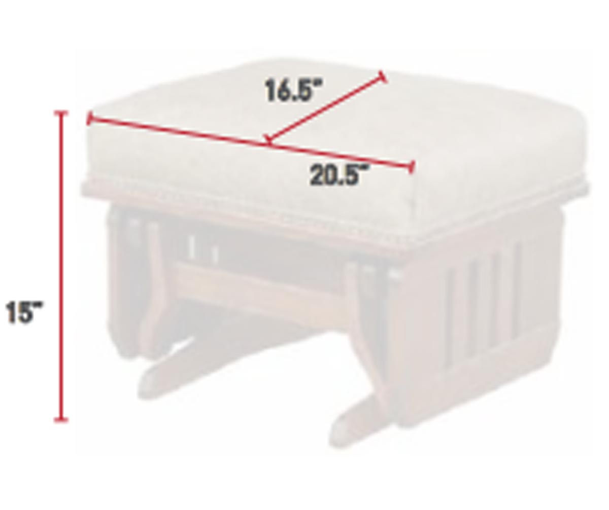 Mission Ottoman with Slat Sides