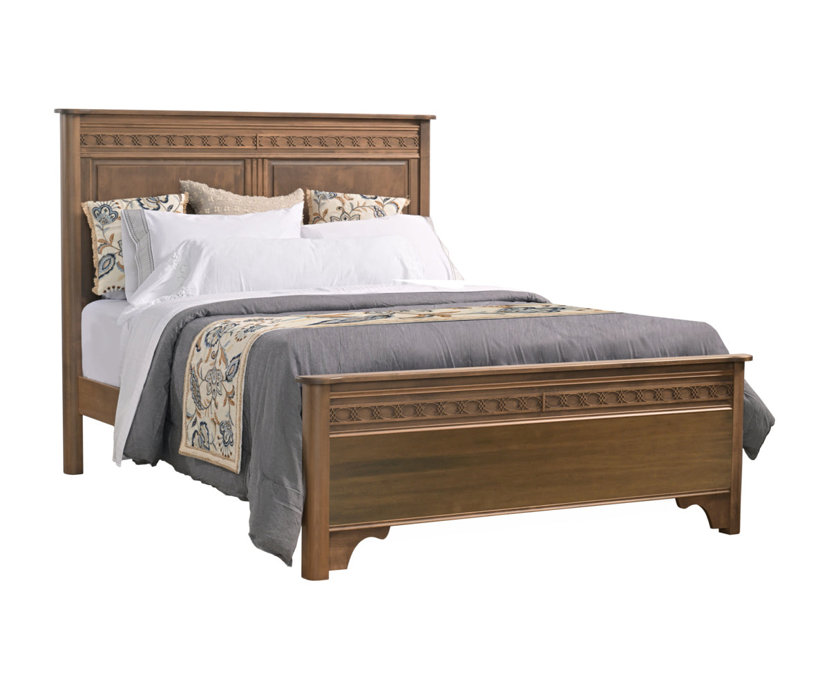 Millcraft Eminence Panel Bed (Short Footboard) - Amish Handcrafted Solid Wood