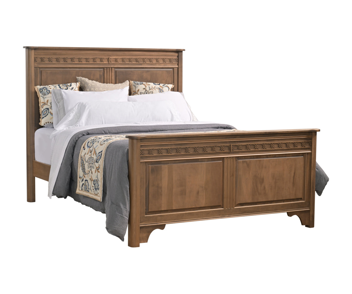 Millcraft Eminence Panel Bed - Amish Handcrafted Solid Wood