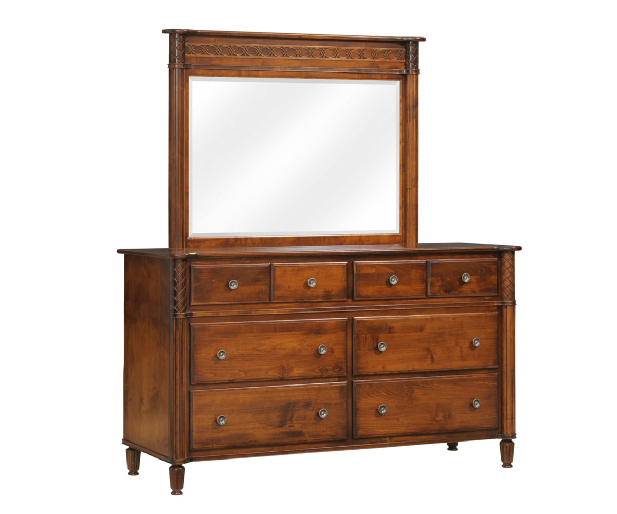 Millcraft Eminence Low Dresser - Amish Handcrafted Solid Wood