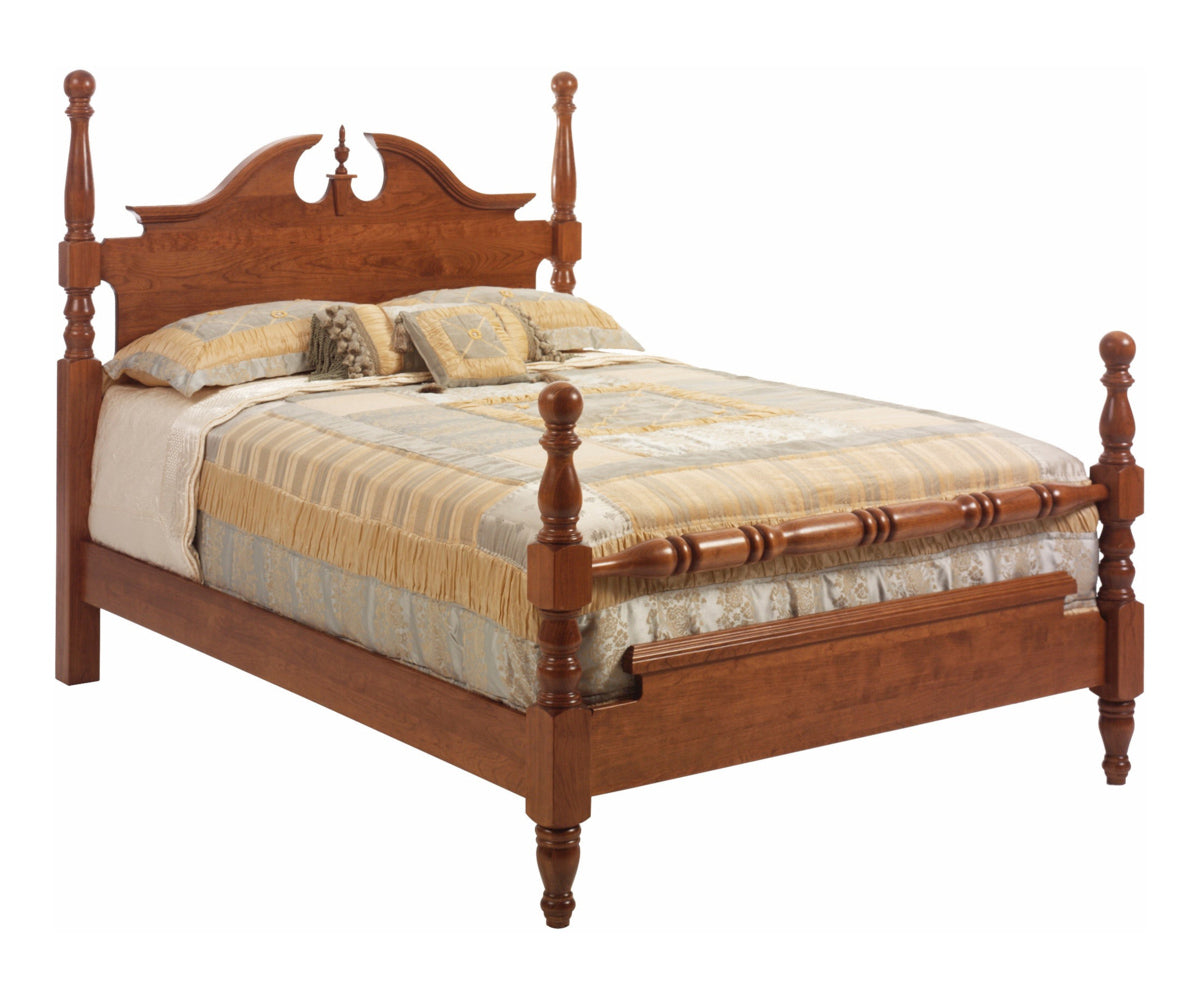 Millcraft Victoria's Tradition Cannonball Bed - Amish Handcrafted Solid Wood