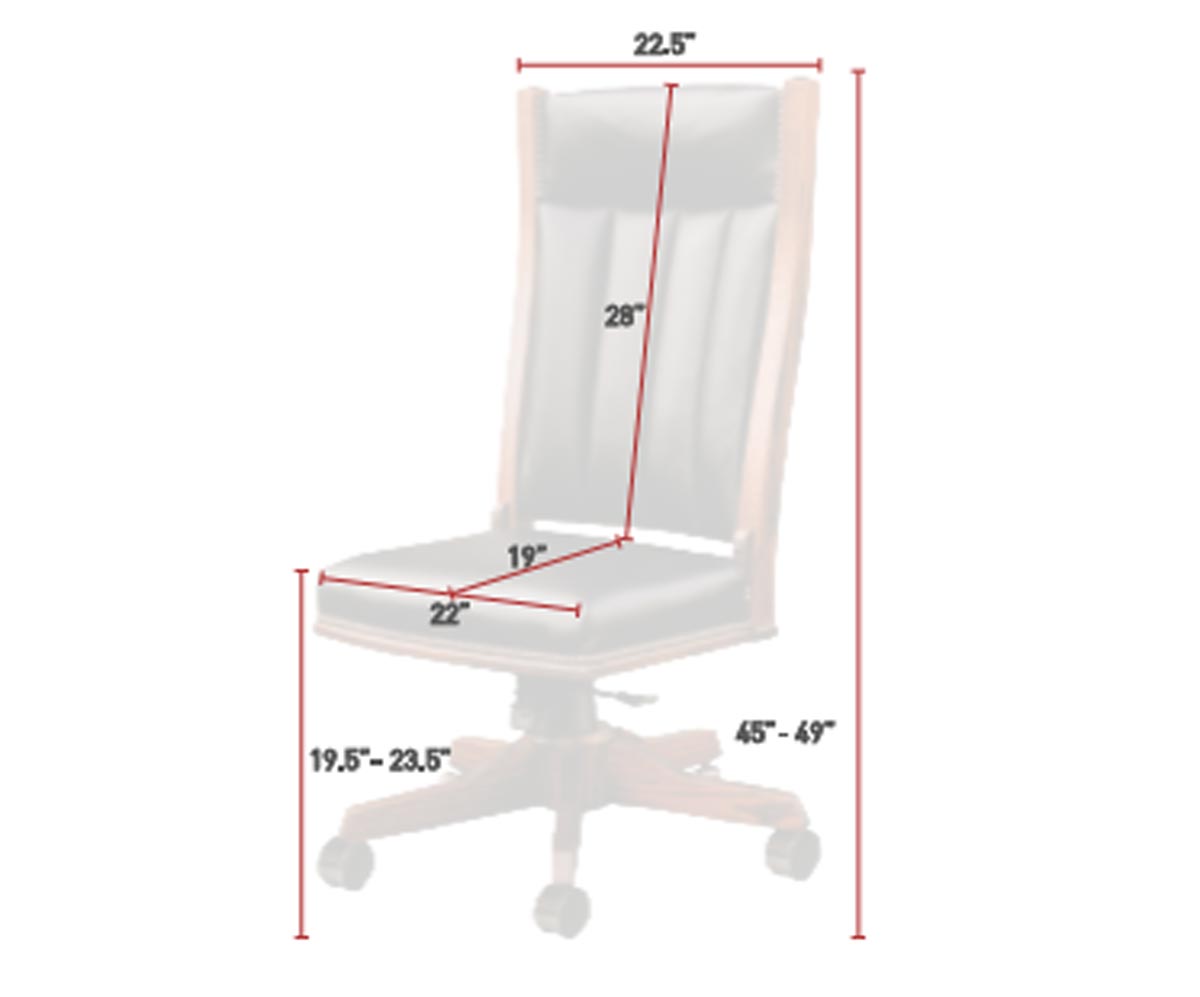 Mission Side Desk Chair with Gas Lift
