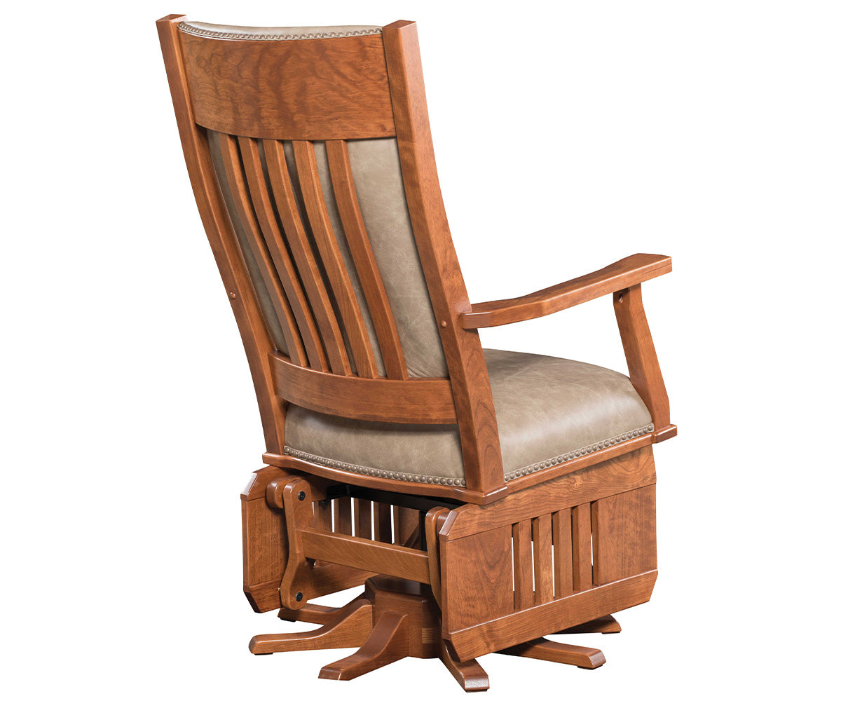 Mission Swivel Glider with Slat Sides