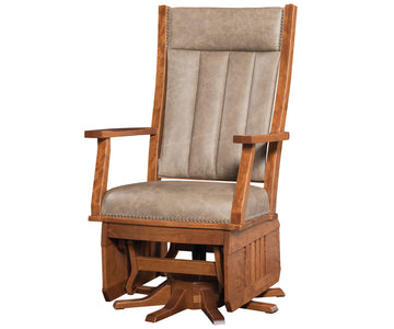 Mission Swivel Glider with Slat Sides