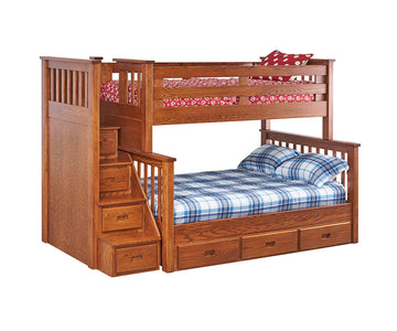 Millers Mission Twin/Full with Step Unit and Storage Drawers