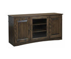 Traditional TV Stand – with Smoked Glass Center Door