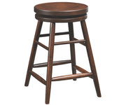 24" Swivel Bar Stool With Plain Legs