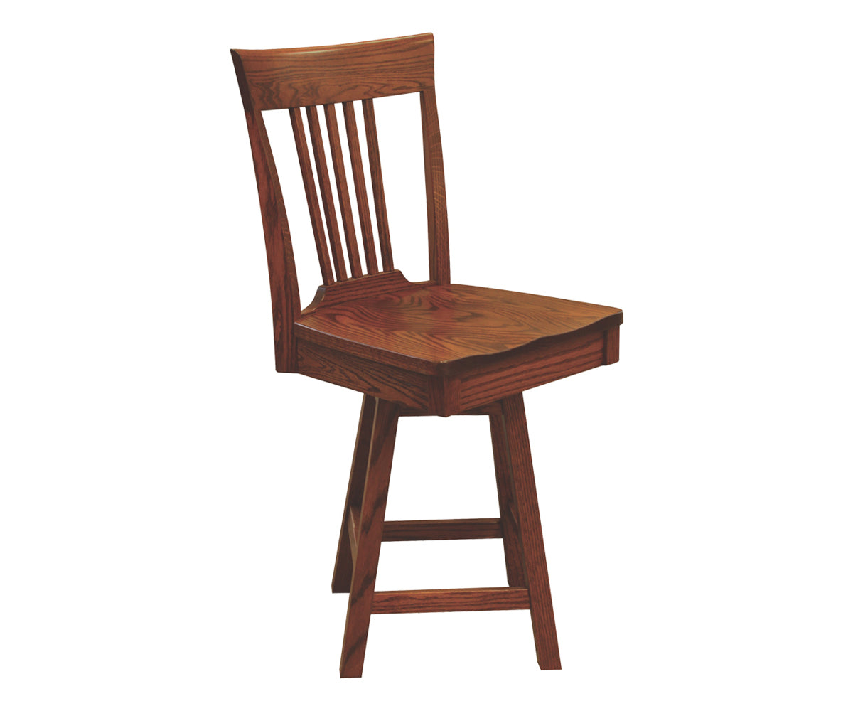 OW Shaker 5 Slat 24" Bar Chair