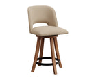 Dakota Barstool - Brown Maple: FC Almond, Black Metal