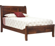 Millcraft Redmond Wellington Sleigh Bed - Amish Handcrafted Solid Wood