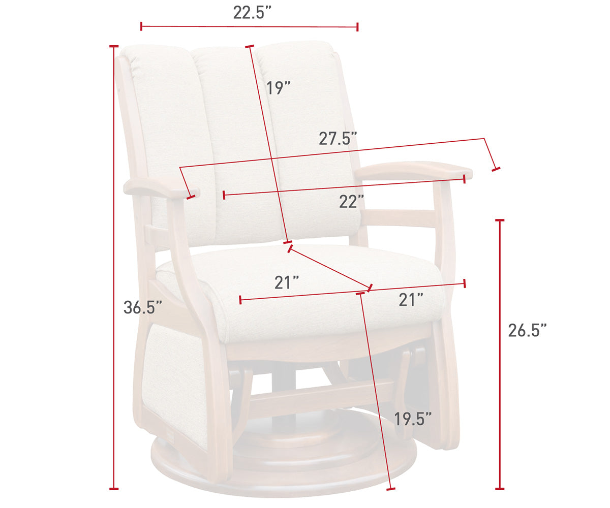 Sierra Low Back Swivel Glider