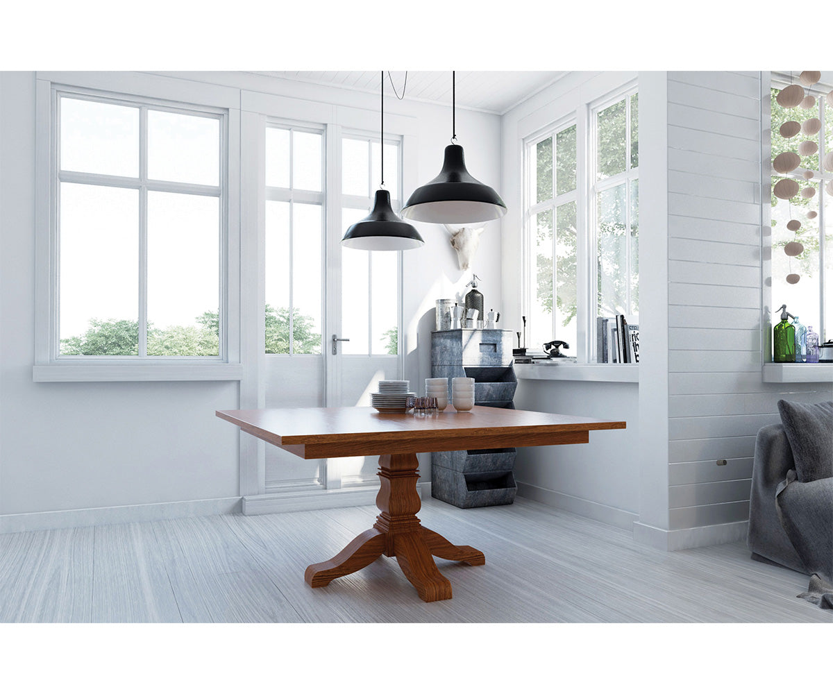 Hermie's Square Tulip Single Pedestal Table - View 2