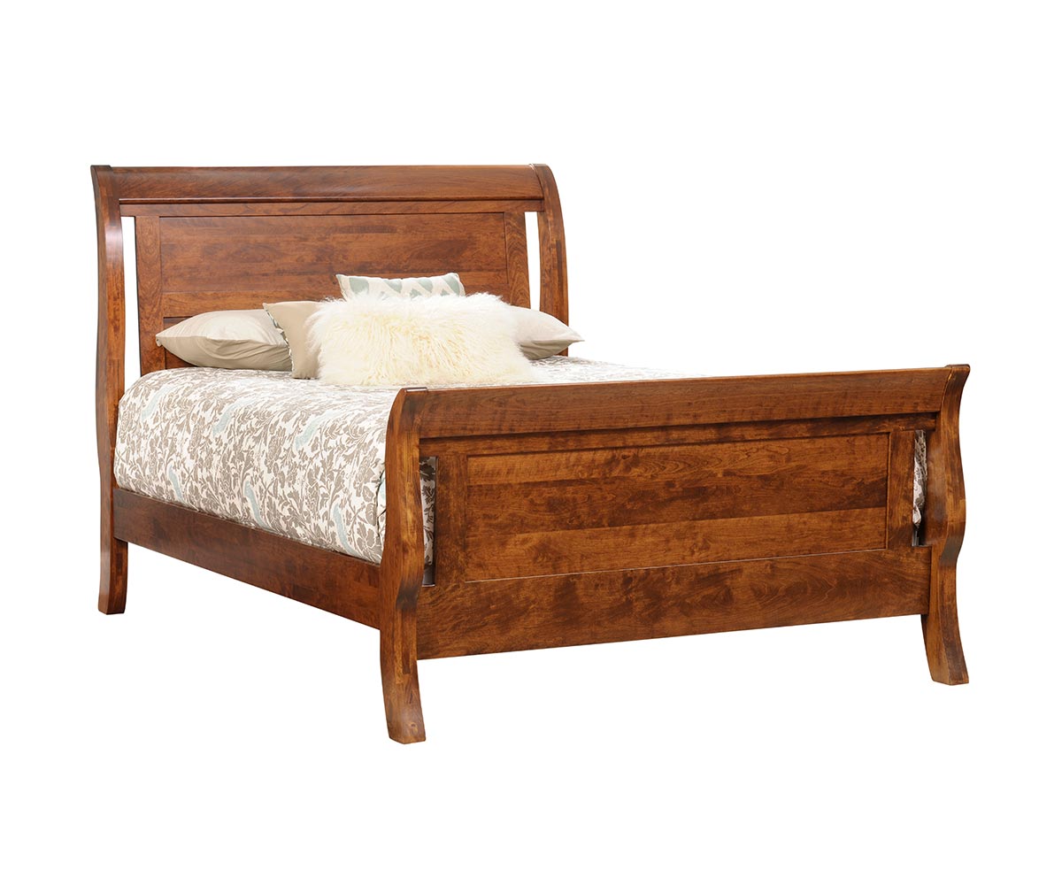 Millcraft Tucson Sleigh Bed - Amish Handcrafted Solid Wood