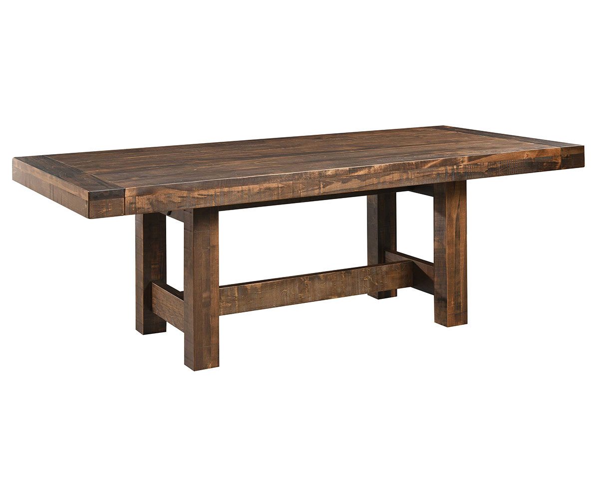 Hermie's Panda Double Pedestal Table - Amish Handcrafted Solid Wood