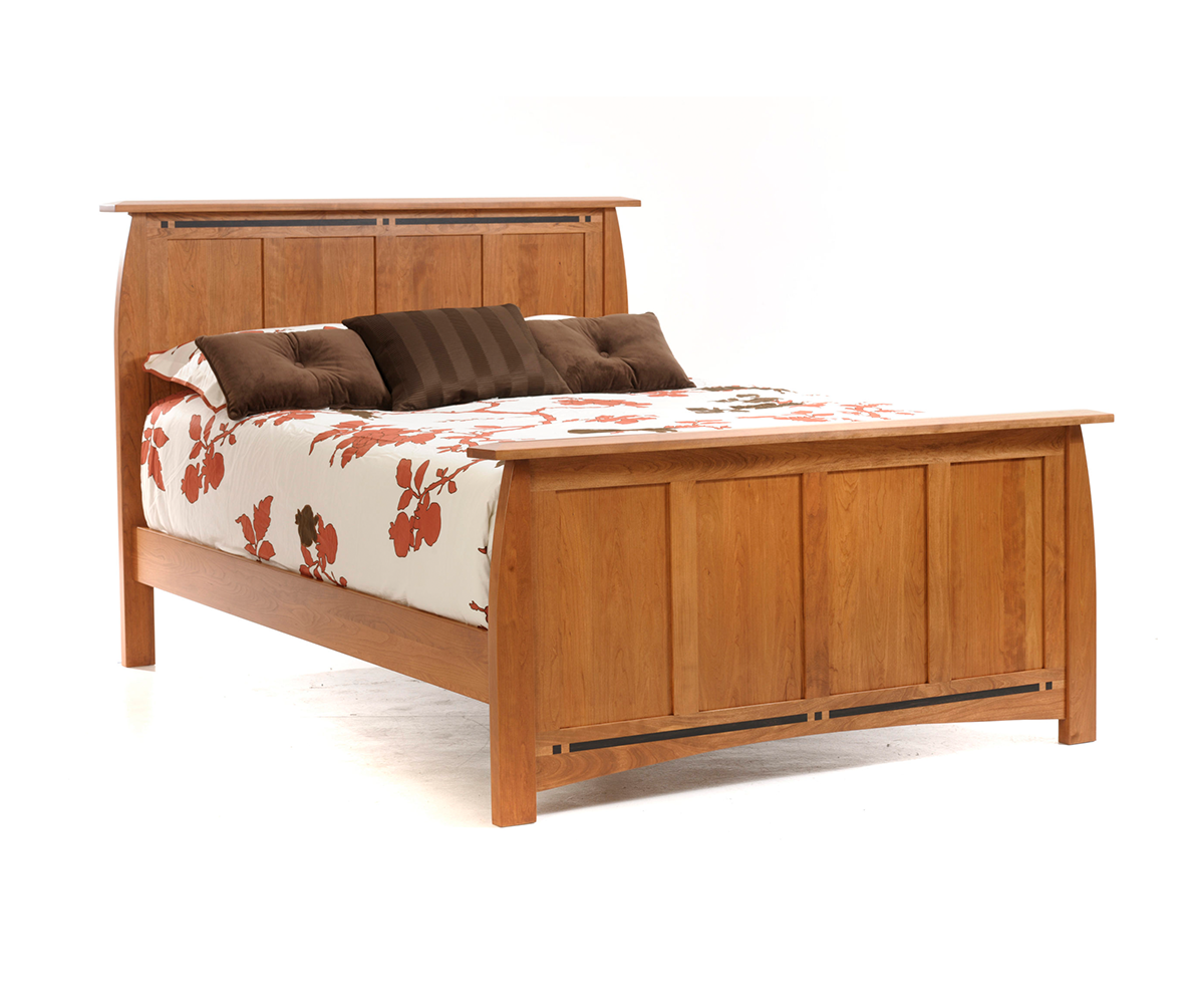 Millcraft Vineyard Panel Bed - Amish Handcrafted Solid Wood