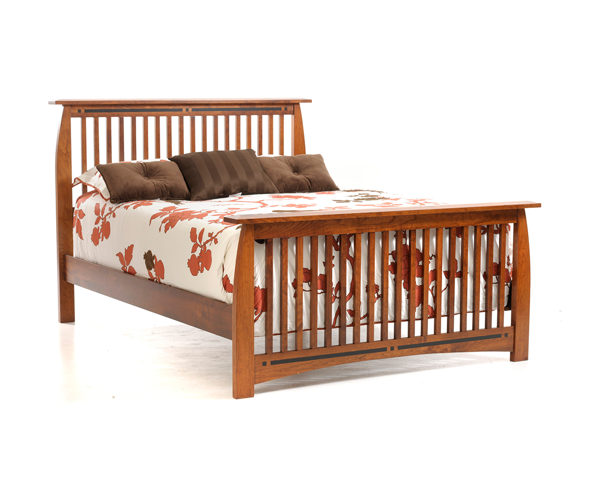 Millcraft Vineyard Slat Bed - Amish Handcrafted Solid Wood