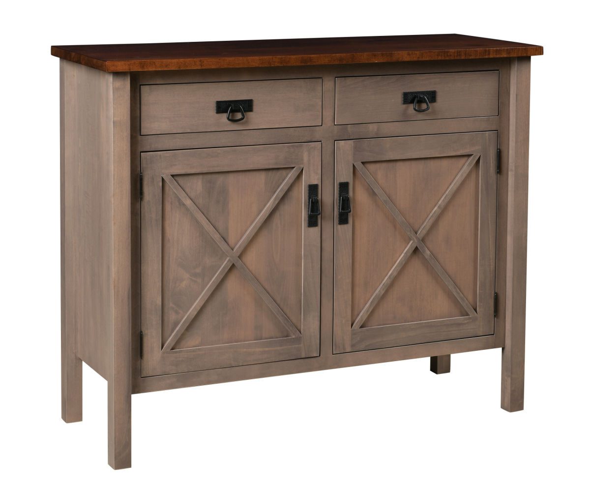 Hermie's X-Base Sideboard - Amish Handcrafted Solid Wood