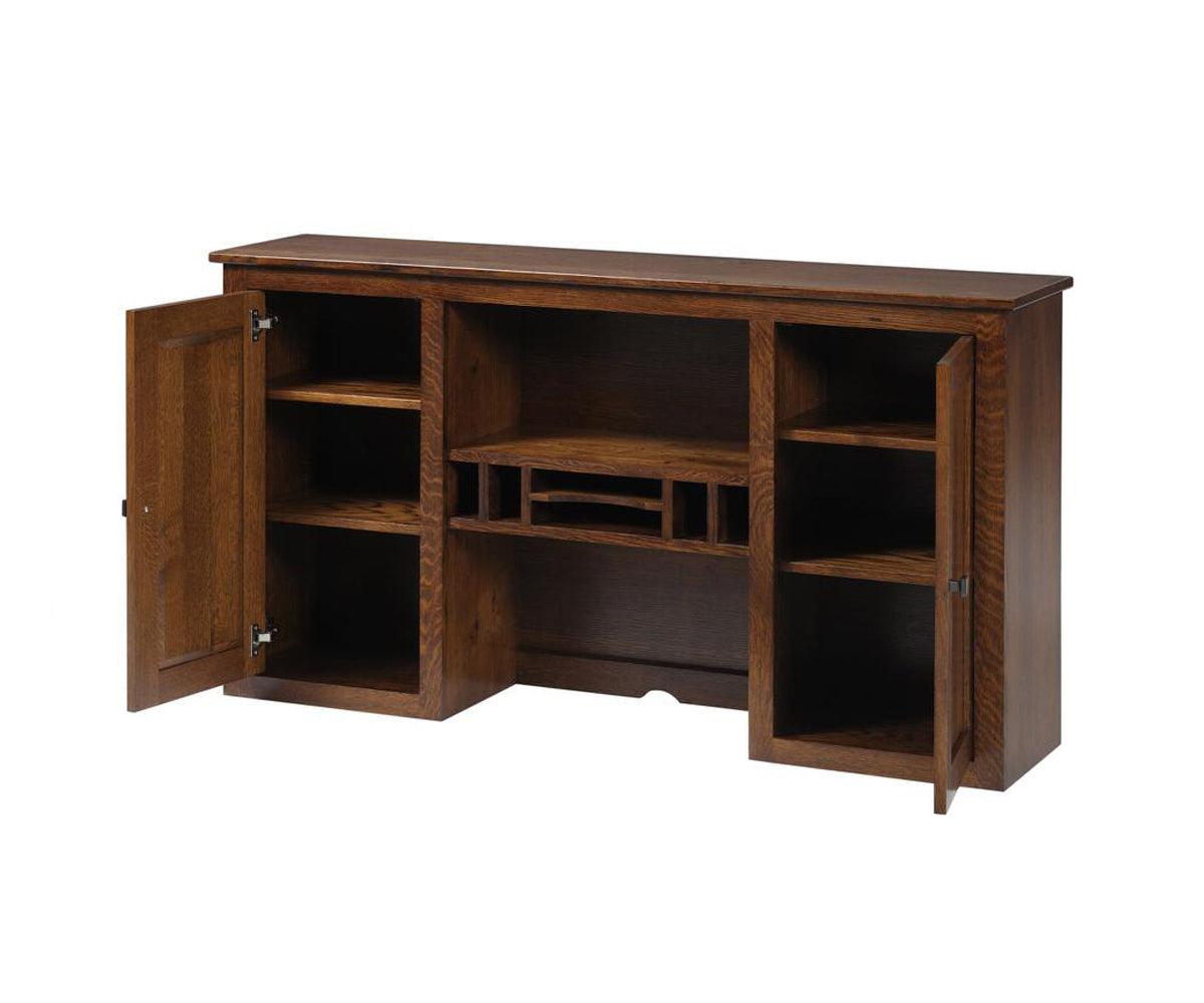 Clark Mission Modular 60" Credenza With Hutch