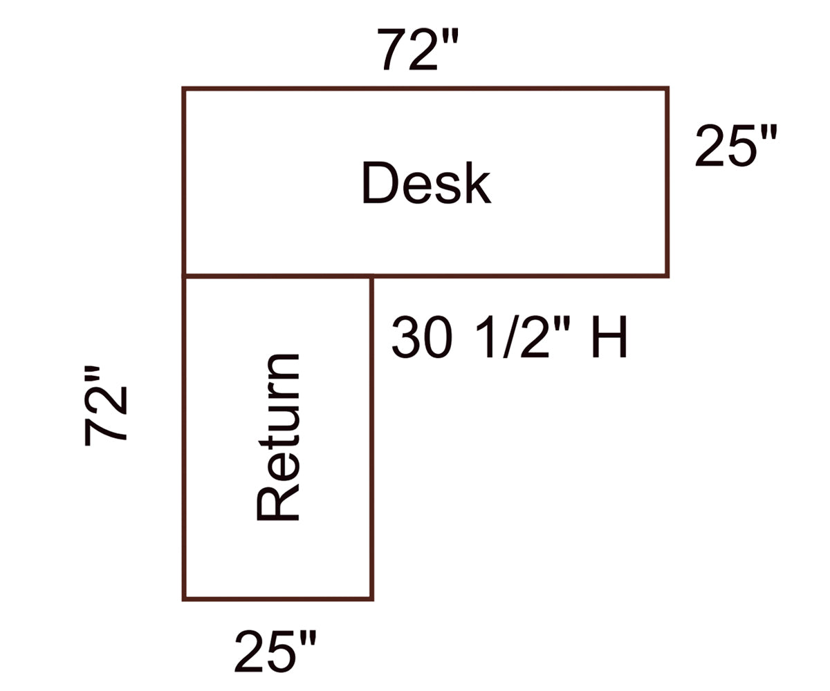 Arlington L-Desk With Hutch