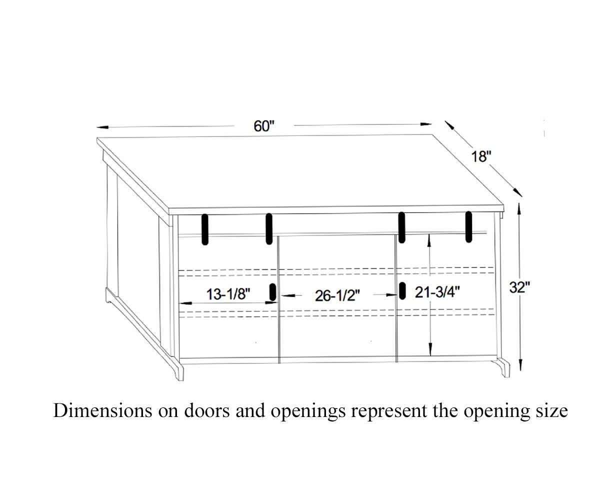 Ole Barn TV Stand With Feet