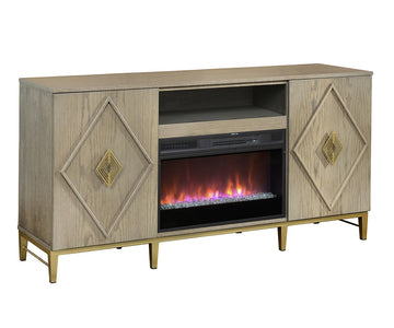 Cascade TV Stand With Firebox