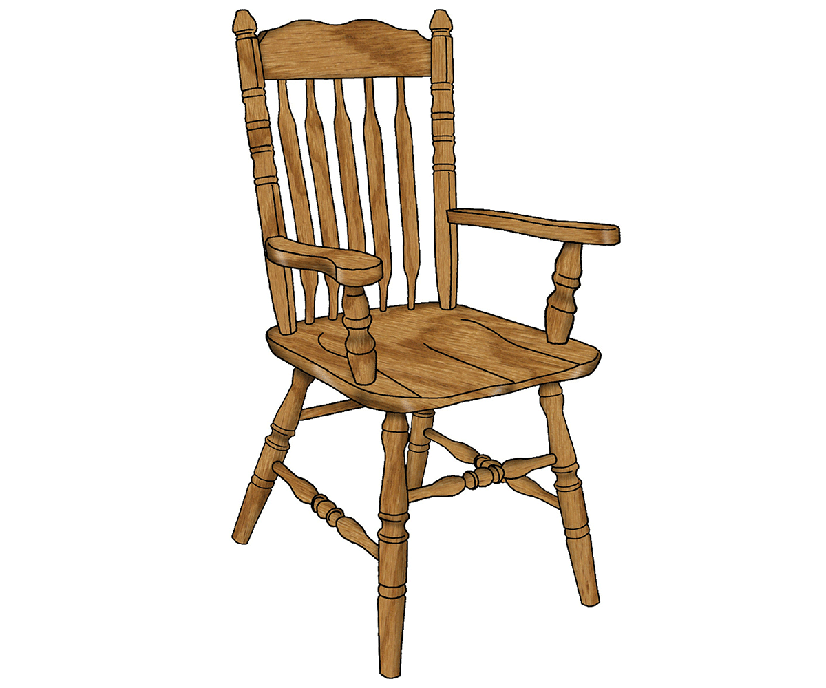 Bent Cattail Chair